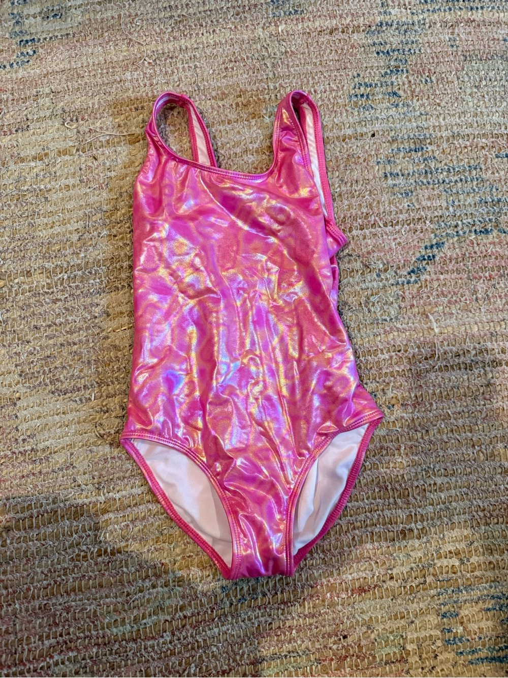 Ingear Girls Shimmer Pink One-Piece Swimsuit (never worn) size 10/12 girls